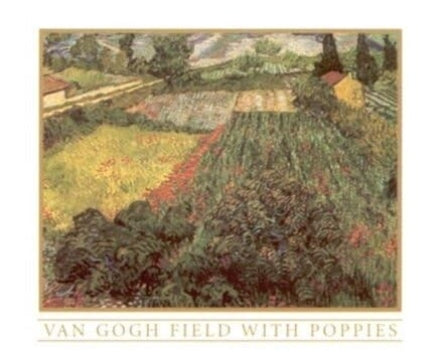 Van Gogh Field With Poppies Lithograph