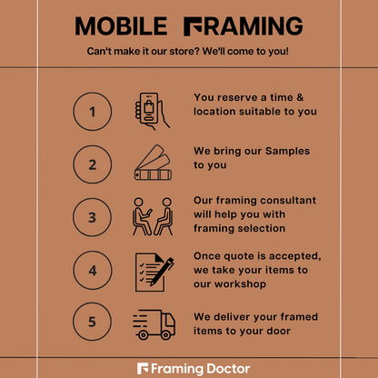 Mobile Picture Framing Consultation - Sydney